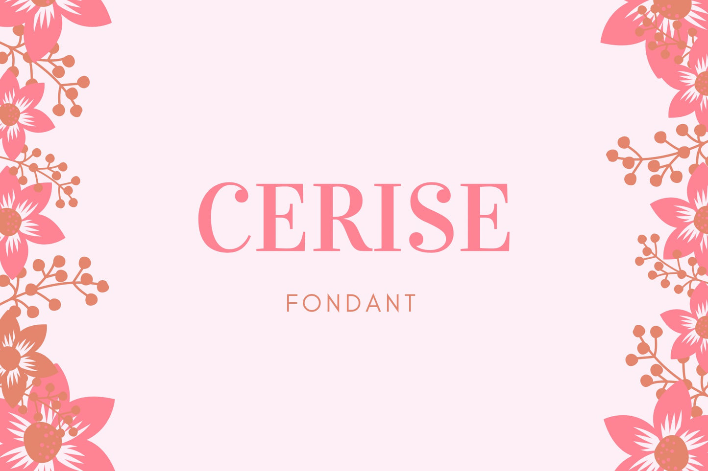 Fondant cerise