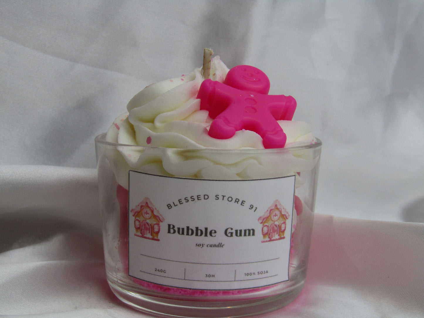 Bougie moyenne Bubble gum pain épicé