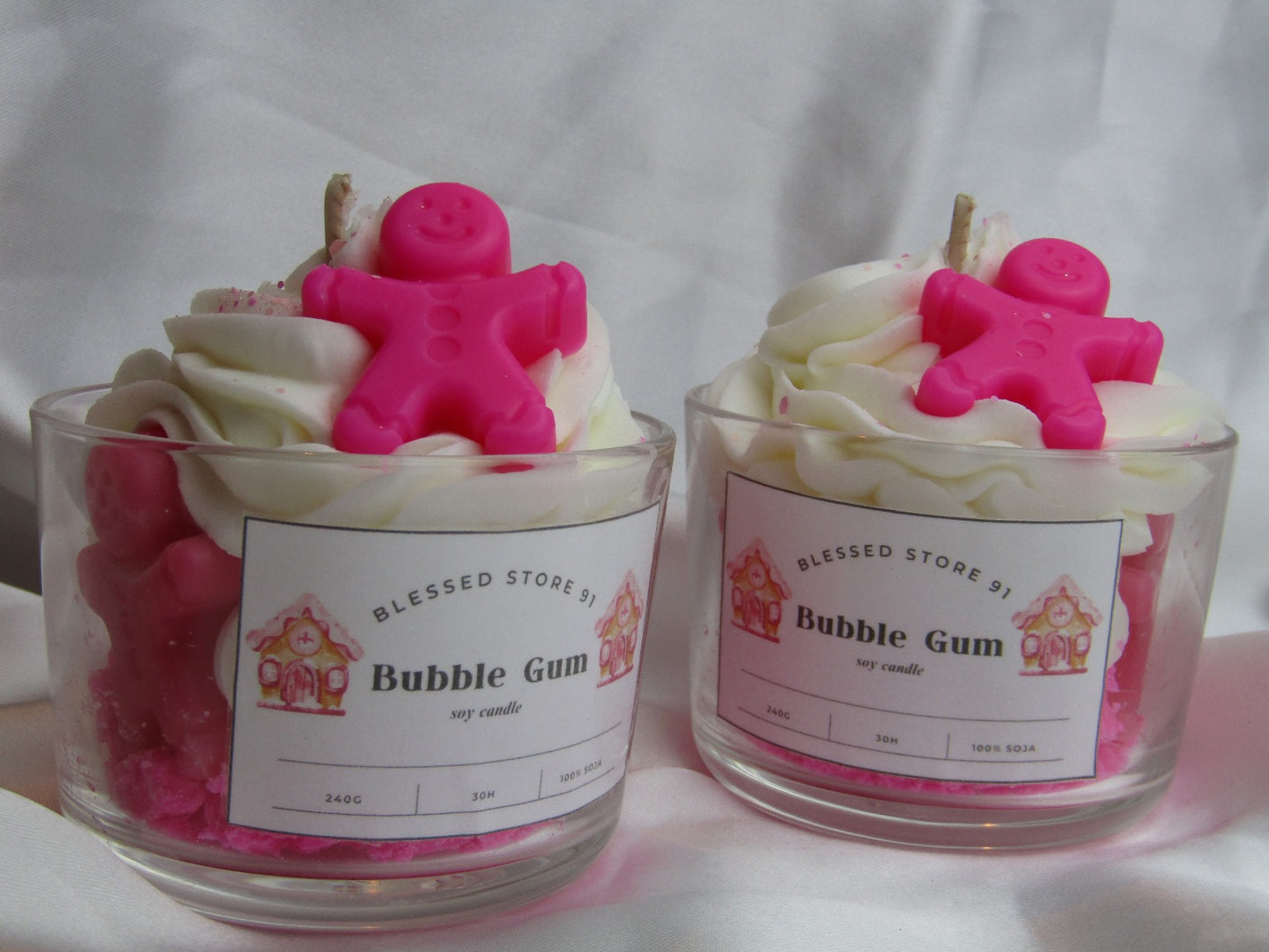 Bougie moyenne Bubble gum pain épicé