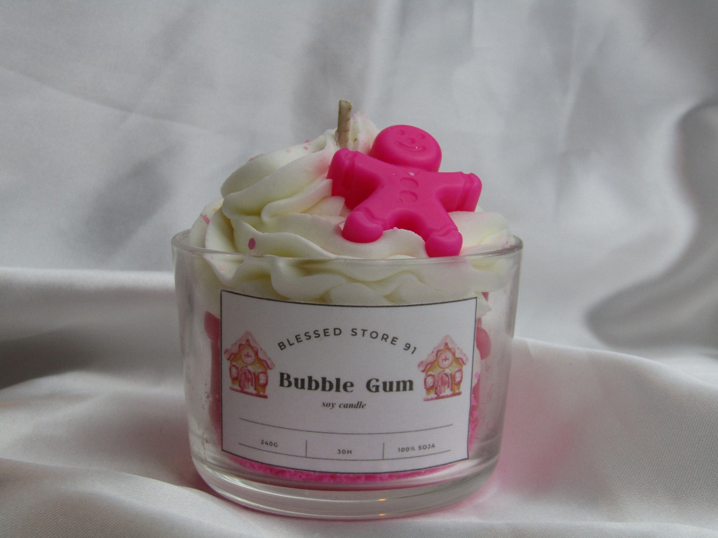 Bougie moyenne Bubble gum pain épicé
